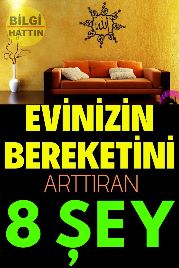 EVİNİZİN BEREKETİNİ ARTTIRAN 8 ŞEY