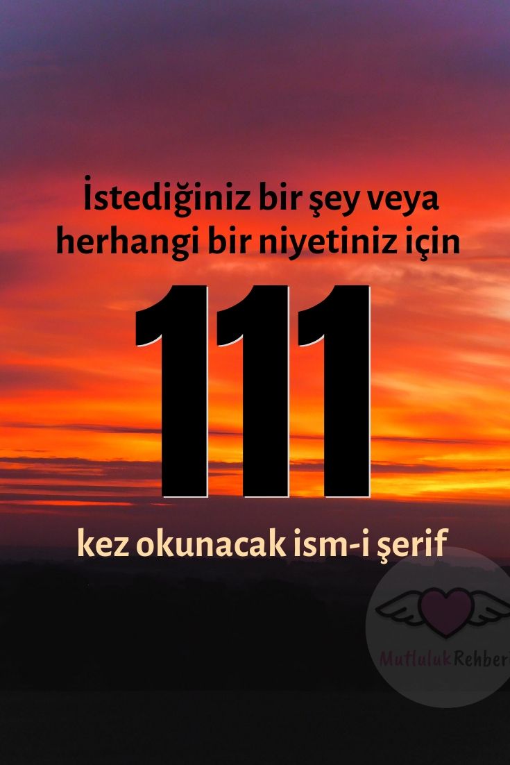 111 KEZ OKUNACAK ETKİLİ İSMİ AZAM DUASI