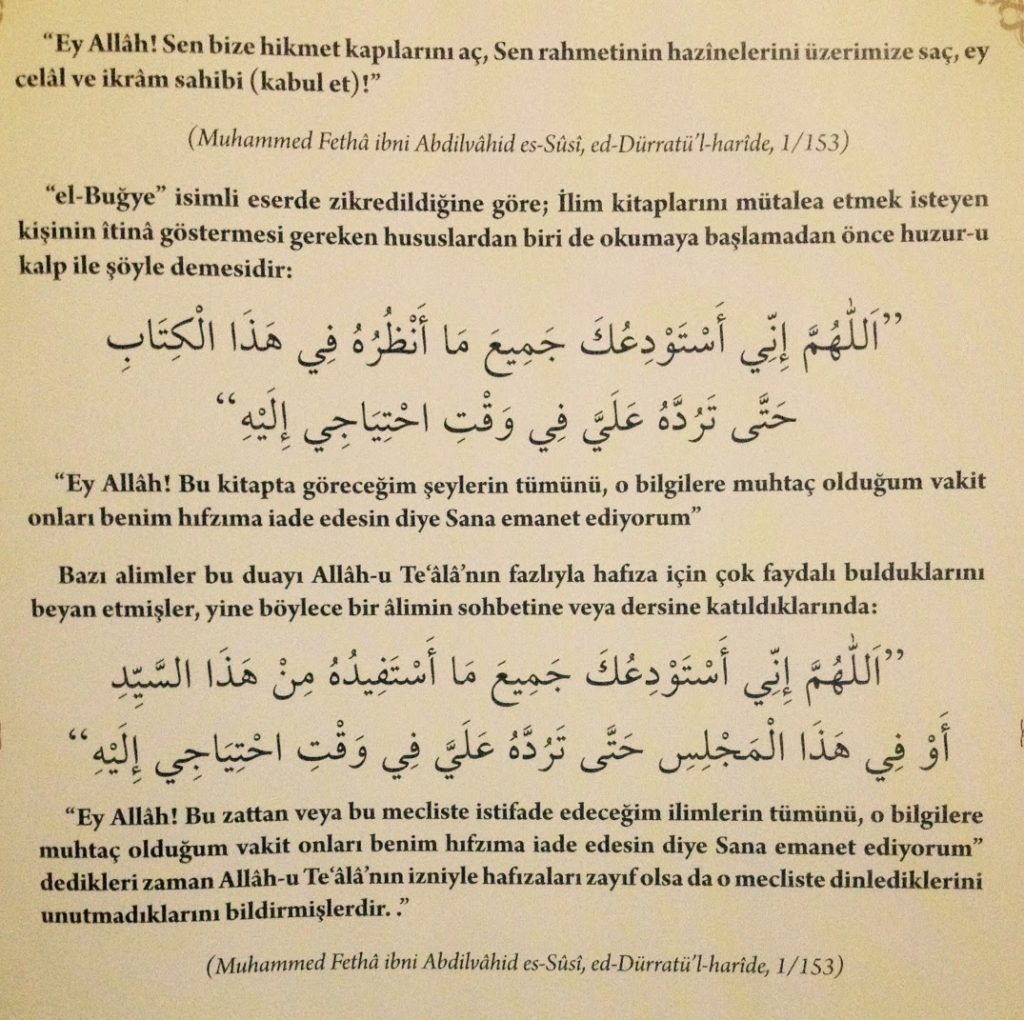 HAFIZA, EZBERLEME, UNUTKANLIK VE ZİHİN AÇIKLIĞI İÇİN ETKİLİ DUA ZİKİR